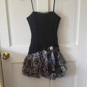 Black and White Special Occasion Dress 9